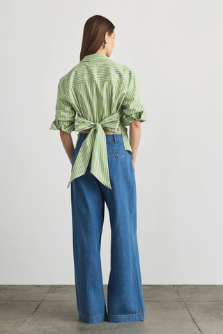 Winslet Top, Asparagus/Optic White