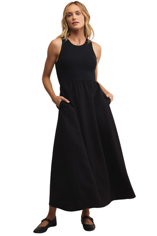 Charlotte Midi Dress, Black