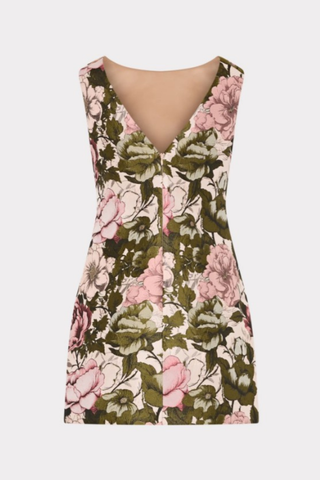 Lane Floral Mini Dress, Pink/Green