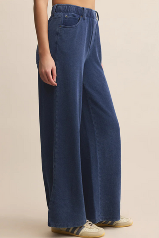 Entourage Knit Denim Pant, Indigo