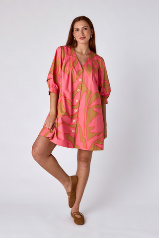 Lennie Dress, Pressed Floral
