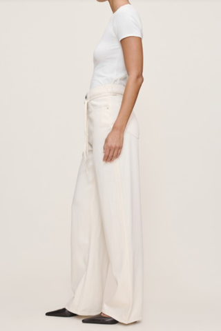Casie Wide Leg Jean, Crema