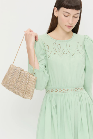 Serena Clutch, Shadow Gold