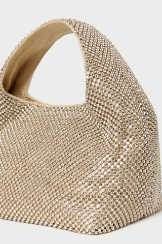 Kenzie Mini Bucket Clutch, Shadow Gold