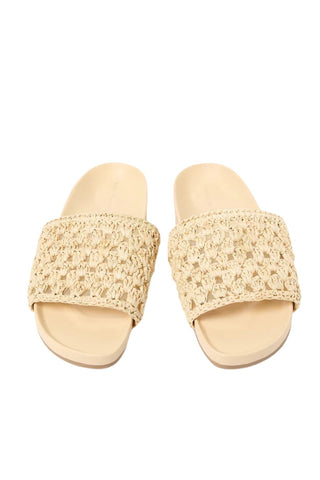 Henri Crochet Sandal, Natural