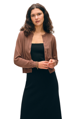 Paperfine Cardigan, Mocha Brown