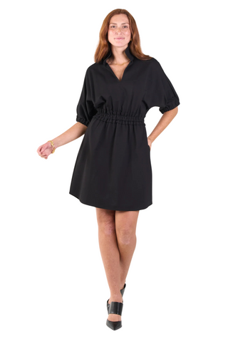 Palmer Dress, Black Ponte