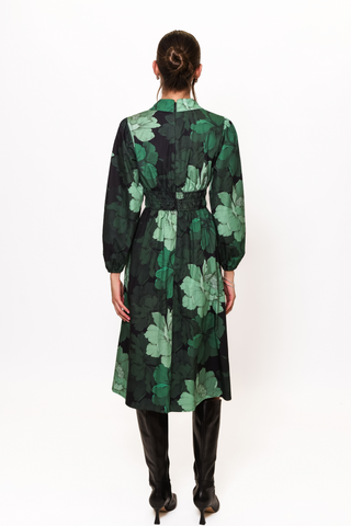 Ellora Dress, Forest Tonal Floral