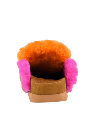 Winter Overstitch Slipper, Cognac