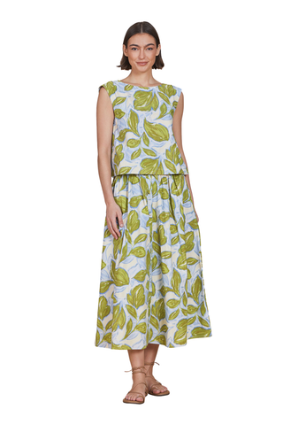 Georgia Skirt, Zest Leaves