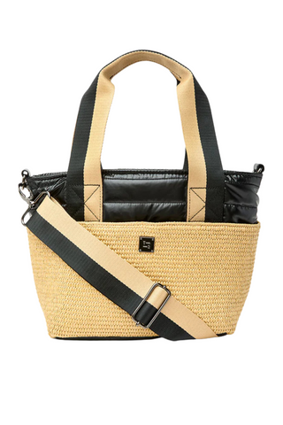 Highline Bag, Dune Raffia + Black
