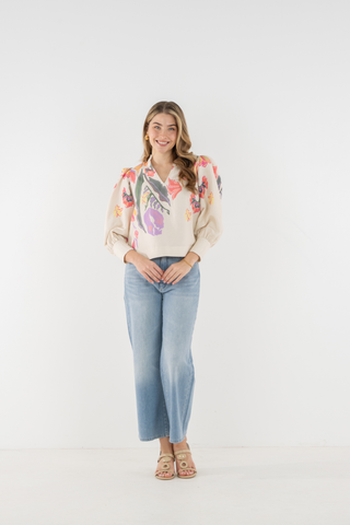 Hampton Top, Botanical Muse Linen