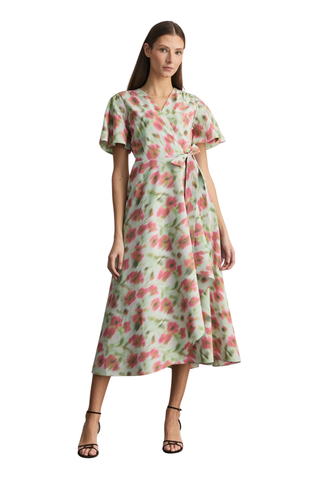 Klaire Dress, Pistachio Multi