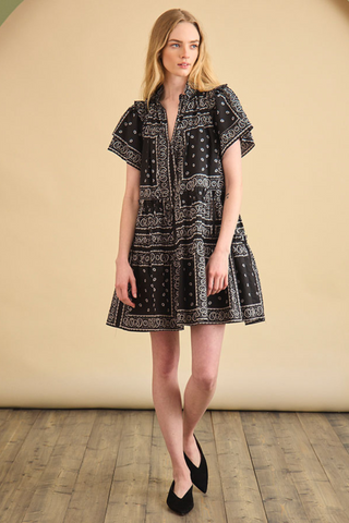 Merritt Dress, Aces Wild Black