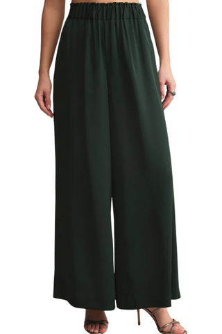 Isolde Satin Pant, Garland Green