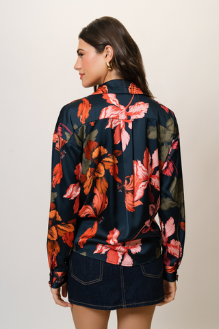 Robbie Top, Navy Iris Mutli