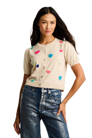 Royal Flush Sweater, Almond