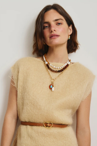 Cabana Necklace, Blood Orange