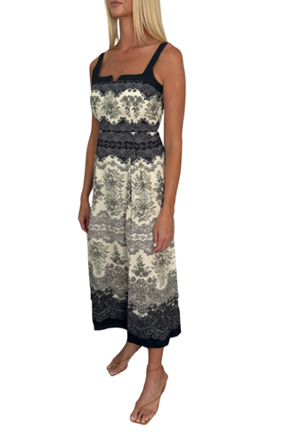 Tillman Midi Dress, Black Lace