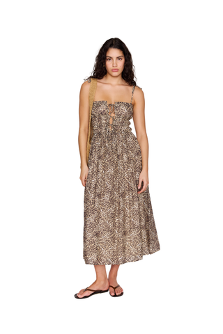 Tahlia Midi Dress, Leopard