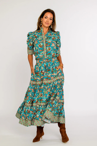 Ruthie Top, Grandeur Turquoise