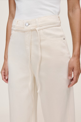 Casie Wide Leg Jean, Crema