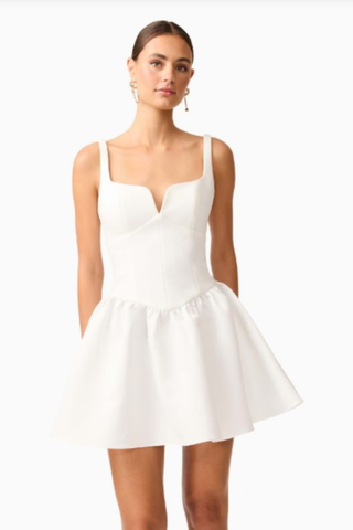 Hester Mini Dress, Ivory