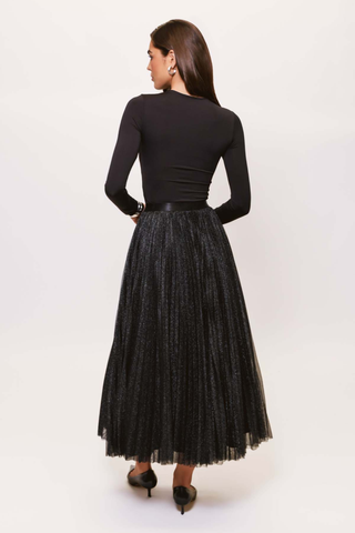 Roma Skirt, Black Sparkle