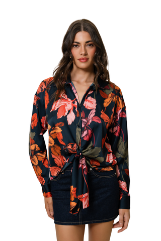 Robbie Top, Navy Iris Mutli