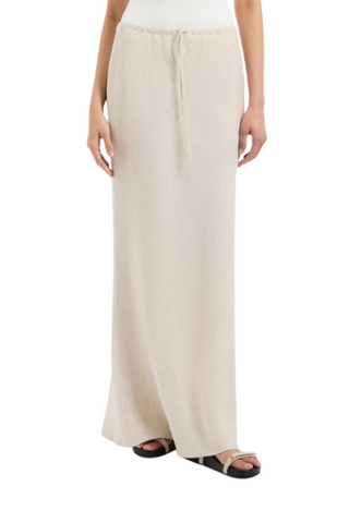 Amani Linen Skirt, Natural