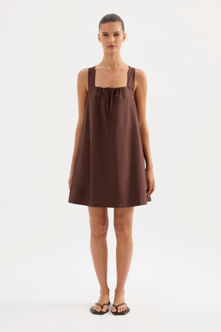 Alexis Mini Dress, Chocolate