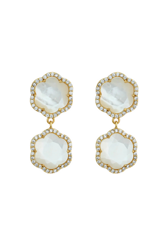 Clementine Drop MOP Earring