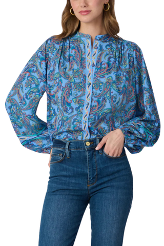 Cameron Top, Blue Multi