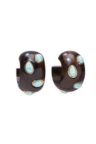 Acacia Earrings, Amazonite