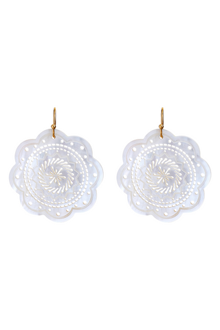 Paloma Wire Earring, Mother of Pearl