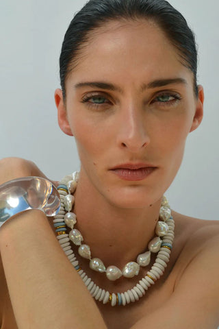 Laguna Necklace, White