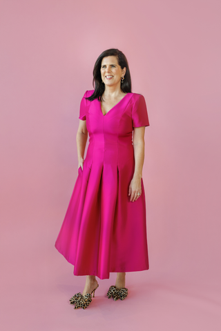 Fit and Flare Dress, Pink Monkee's of the West End Fit and Flare Dress, Pink Monkee's of the West End