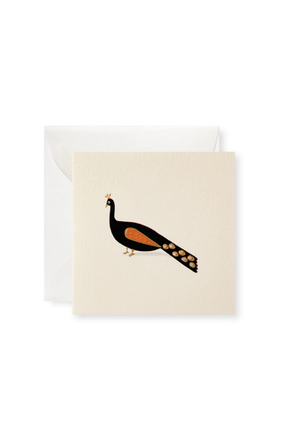 Karen Adams Gift Enclosure card with hand-glittered artwork, foil accents, vellum envelope, and luxe letterpress detailing