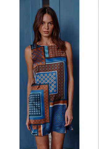 Goldie Dress, Tile Patchwork