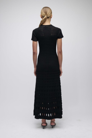 Zaida Midi Dress, Black