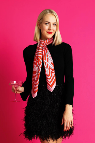Queen of Hearts Scarf - 36"