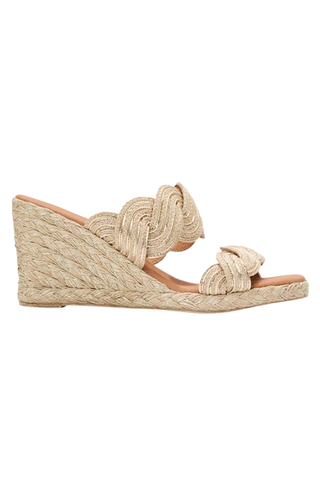 Nolita Twist Sandal, Natural/Platino