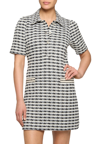 Marcella Dress, Black Gingham