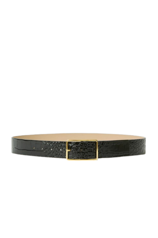 Milla Croco Belt, Black Gold