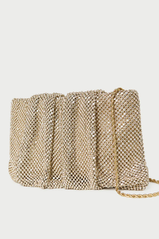 Serena Clutch, Shadow Gold