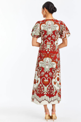 Pippa Midi Dress, Jardin Rose
