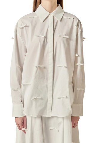 Bow Shirt, White