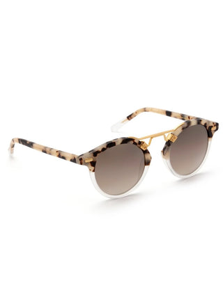 St. Louis Sunglasses, Matte Oyster to Crystal 24K