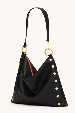 Kyle Lrg Handbag, Black/Gold