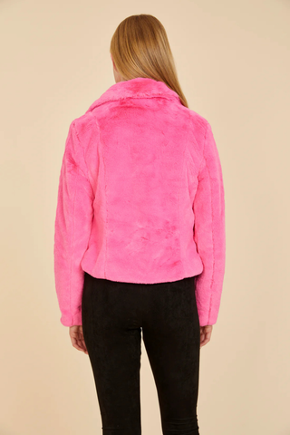 Faux Fur Jacket, Pink